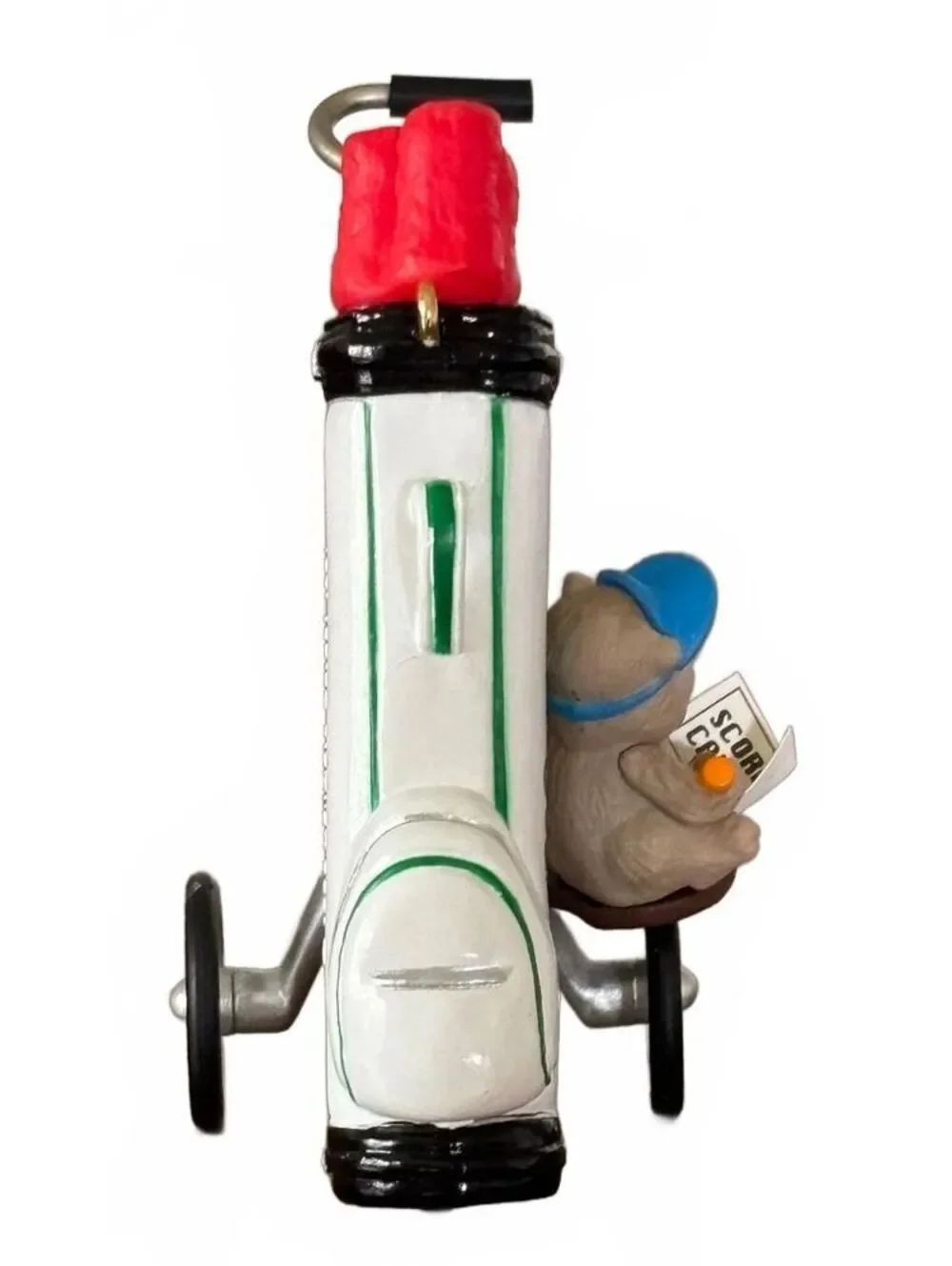 1995 Hallmark Gopher Fun Wilson Golf Bag Golfer Ornament QX5887 w Box